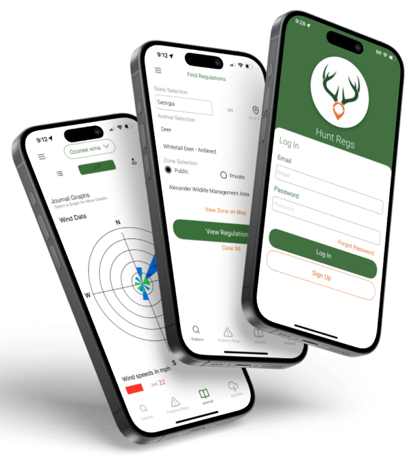 Hunt Regs App Screenshots